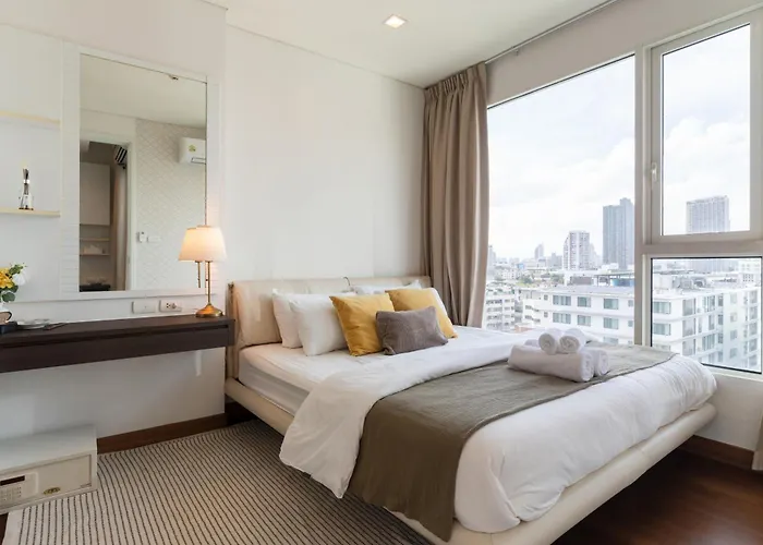 شقة Thonglor:private Jacuzzi Kingbed Pool Gym Parking بانكوك
