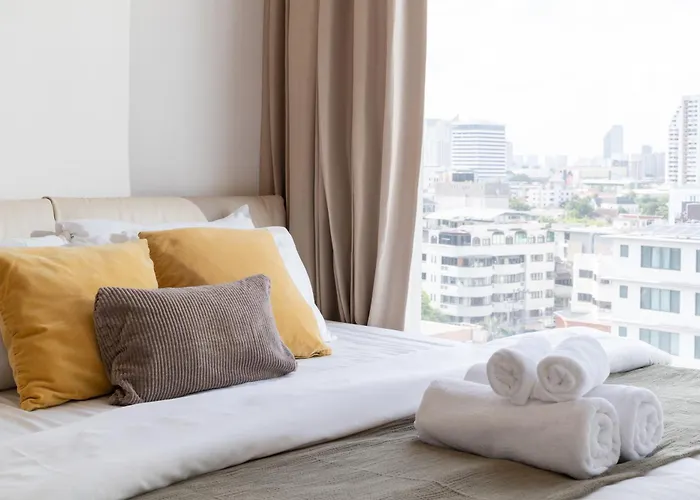 شقة Thonglor:private Jacuzzi Kingbed Pool Gym Parking بانكوك