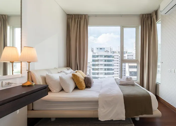 شقة Thonglor:private Jacuzzi Kingbed Pool Gym Parking *