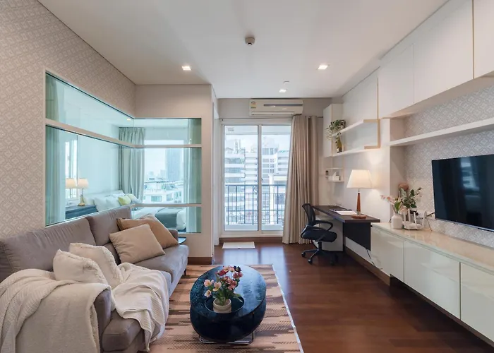Thonglor:private Jacuzzi Kingbed Pool Gym Parking شقة
