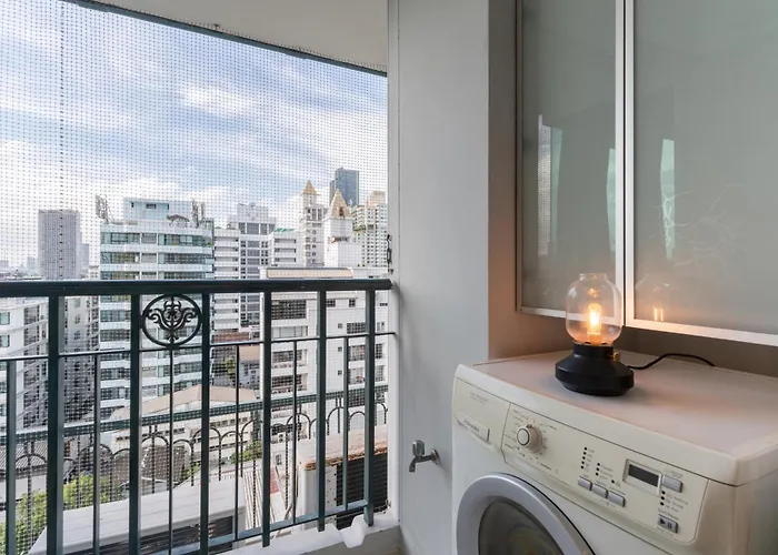 Thonglor:private Jacuzzi Kingbed Pool Gym Parking شقة بانكوك