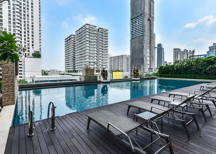 شقة Thonglor:private Jacuzzi Kingbed Pool Gym Parking